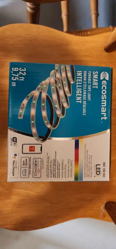 Brighten up any space with this new EcoSmart 32-ft Smart Tunable White LED Tape Light! It's still in...