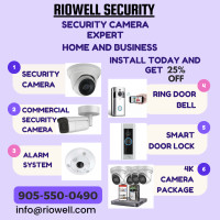 Security system 4K,  4 Cams residential package