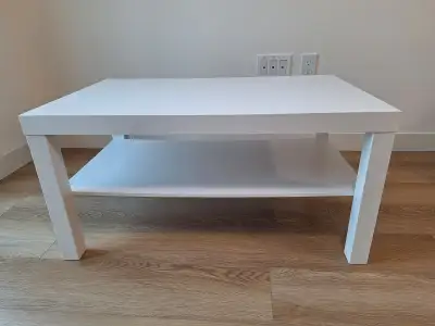 White coffee table, View more