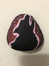 Painted wolf rock 