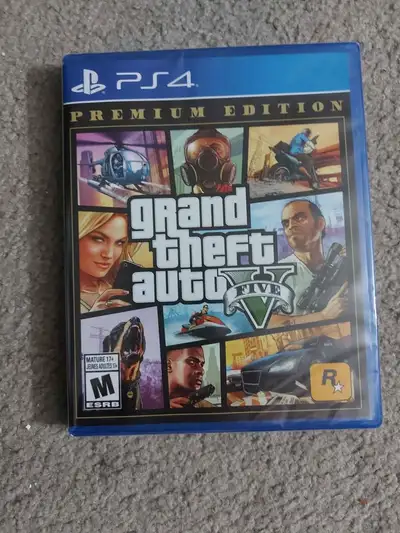 Gta 5 for playstation 4 PS4 brand new sealed / grand theft auto V premium edition