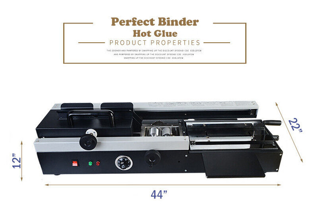 Perfect Binder Hot Melt Glue Binding Machine Flat Bed in Hand Tools in City of Toronto