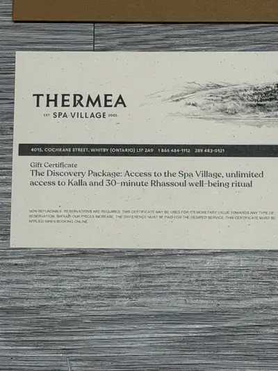 Thermea Spa Village Whitby $281.50 for $190, View more
