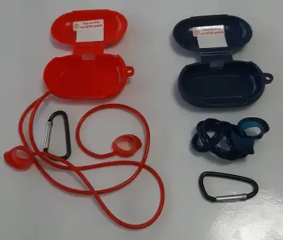 Protective Cover Case Silicone for Samsung Buds I have 2 sets (red and blue see photo). * Price for...