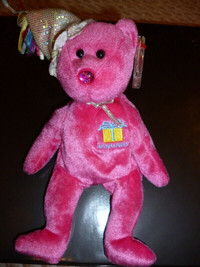 January Birthday Bear Retired Ty Beanie Baby with tag