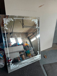 Frameless mirror