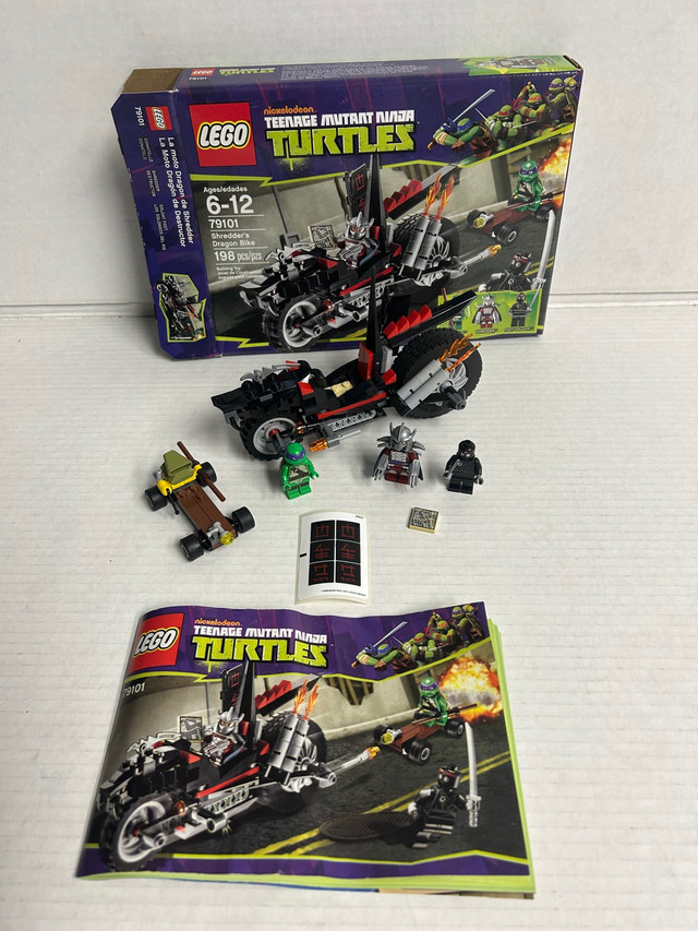Lego Teenage Mutant Ninja Turtles Shredder's Dragon Bike 79101 in Toys & Games in St. Albert