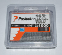 Paslode 16 Gauge Finishing nails, Quantity 1000 Size 1 1/4 Inch