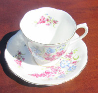 FINE CHINA TEA CUPS AND LACE