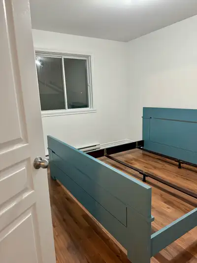 For Sale: Premium Solid Hardwood Bed Frame – King Size (Petroleum Blue) Upgrade your bedroom with th...