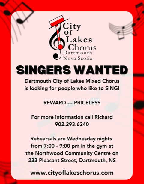 WANTED SINGERS in Activities & Groups in Dartmouth