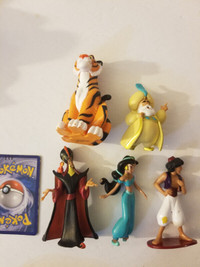 Disney Aladdin Rajah Jasmine Jafar sultan figures lot