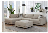 Beige sectional sofa 