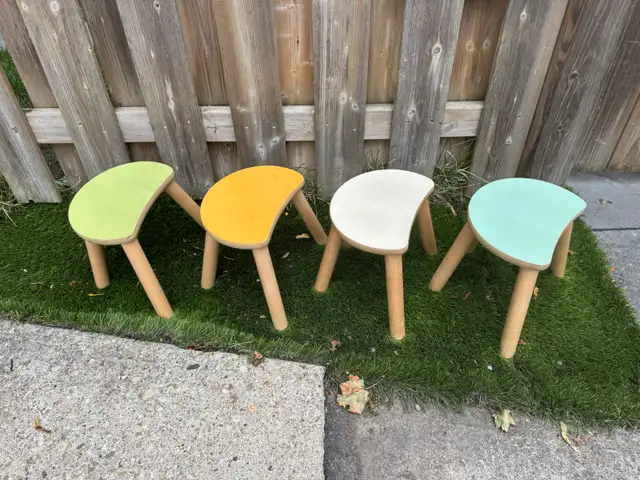 KIDS Three Pears Solid Wood Stools in Chairs & Recliners in City of Toronto - Image 4