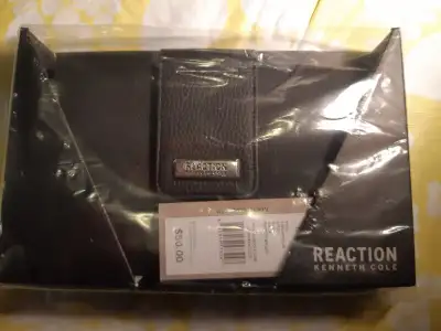 NEW - Kenneth Cole Reaction - WOMEN'S BLACK CLUTCH/WALLET!!!, View more