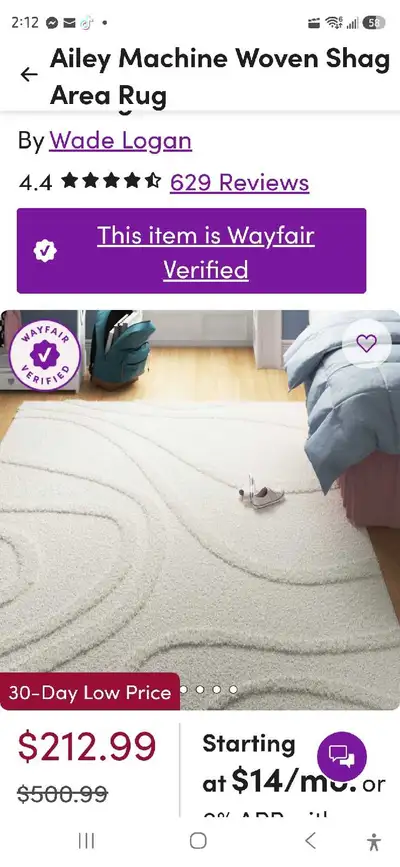 Wade Logan Ailey machine woven shag area rug , View more