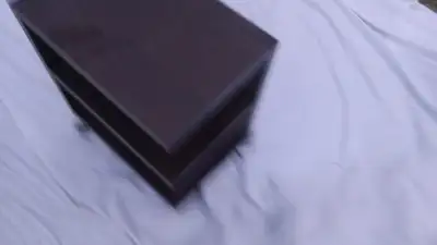 IKEA night stand weird shelf.  I deliver, View more