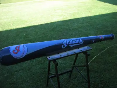 5' BLOW UP BASEBALL BAT CLEVELAND MLB, View more