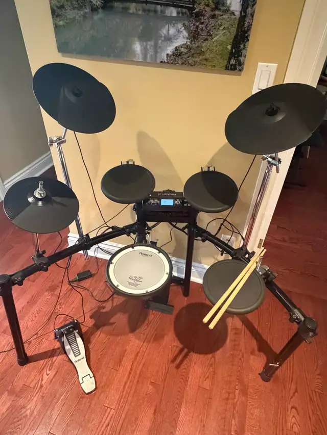 Roland TD-4 | Excellent condition | Pearl kick pedal in Drums & Percussion in Oakville / Halton Region - Image 3