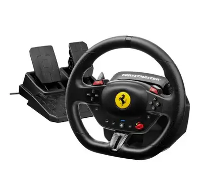 Thrustmaster T98 Ferrari 296 GTB Ed. Racing Whee/ Mag Pedals-NEW, View more