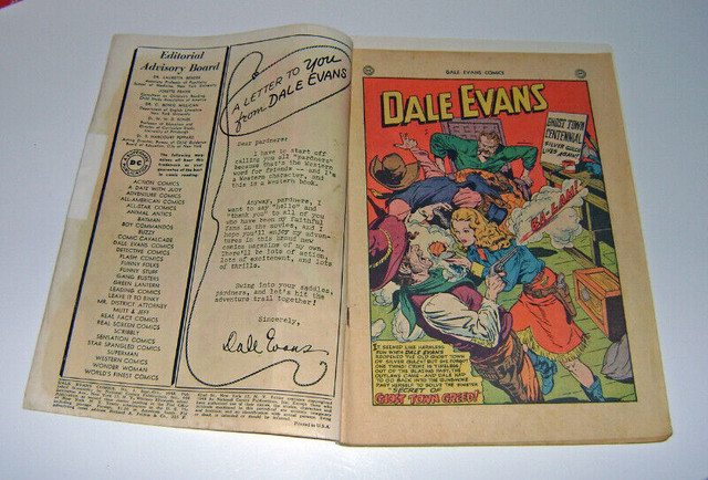 RARE 1948 USA made DC Comic Book Dale Evans #1 in Arts & Collectibles in Bedford - Image 2