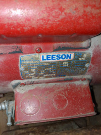 Leeson 3 horsepower 220 volt single phase motor