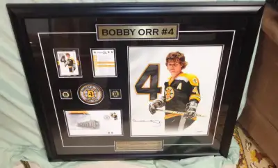BOBBY ORR PRINT 2014 NHL SIGNED NUMBERED STAMP CANADA POST AUTO, View more