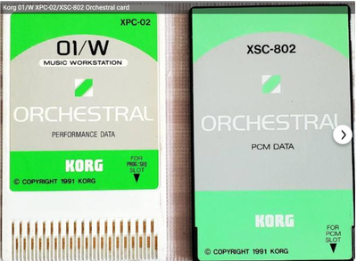 Korg 01/W XPC-02/XSC-802 Orchestral card, View more