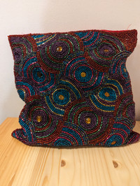 Beaded "Pier 1" pillow case