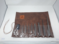 Allis Chalmers 8 piece punch and chisel set in leather pouch
