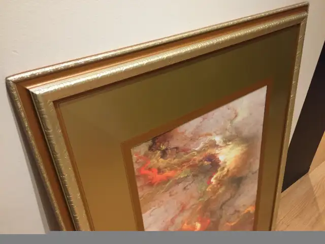 Home Decor Wall Art Large Gold Abstract Art Frame in Home Décor & Accents in Mississauga / Peel Region - Image 5