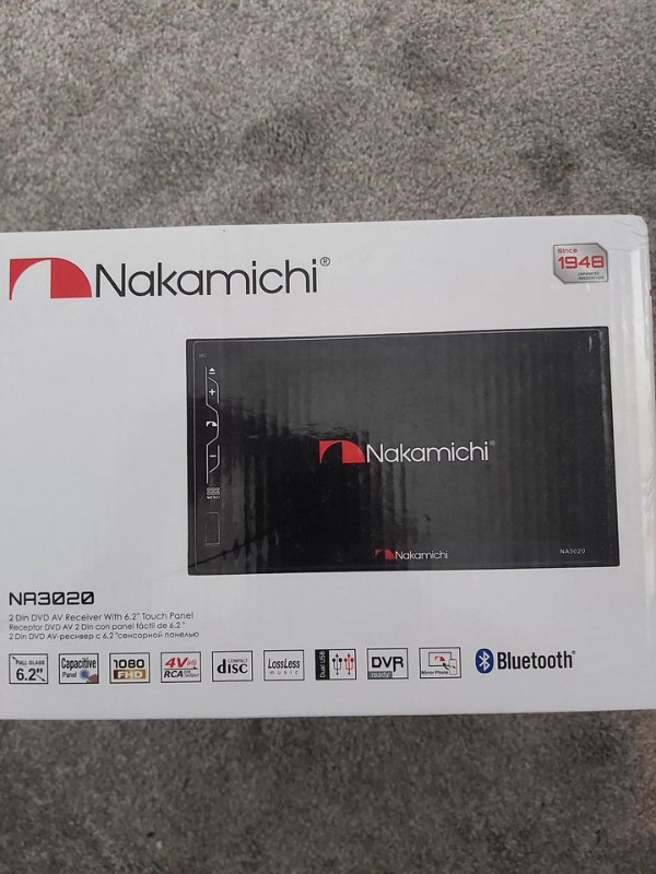 BRAND NEW IN BOX Nakamichi Double-Din 6.2" Touchscreen Car Audio for sale  