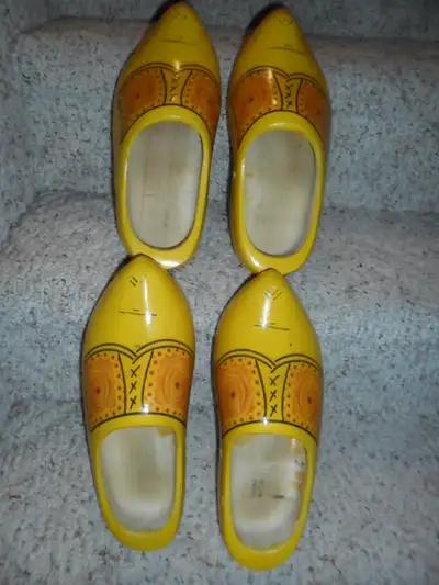 2 Pr wooden Shoes Made in Holland $25/pr. Sizes 24 and 23. This, View more