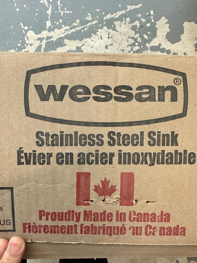 Brand New Drop in Single Bowl Stainless Steel Sink | Wessan in Plumbing, Sinks, Toilets & Showers in Oakville / Halton Region - Image 3