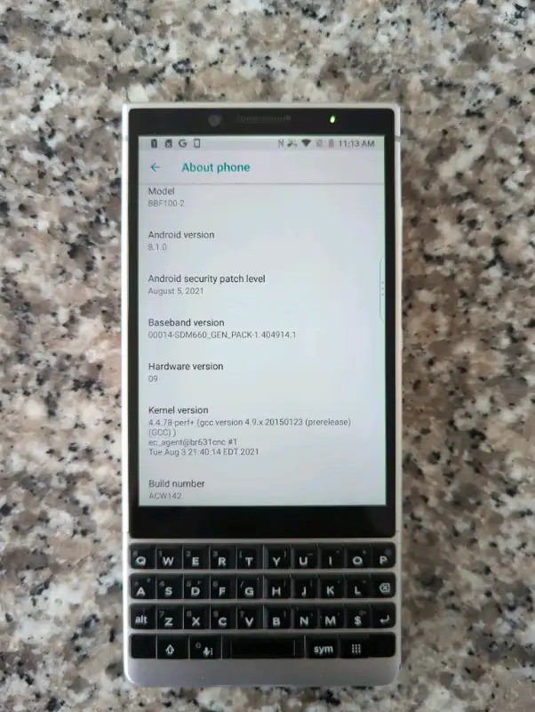 Blackberry KEY 2 Canadian Edition 64GB single SIM Android qwerty in Cell Phones in City of Toronto