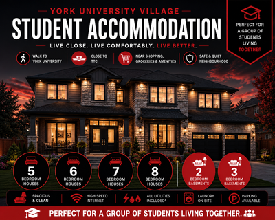York University Rentals – Group Houses & Rooms Available! Looking for housing near York University?...