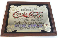 10 " x 13" Vintage Coca-Cola Delicious Relieves Fatigue Mirror