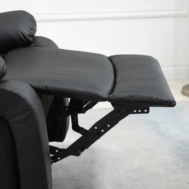 PU Leather Reclining Chair with Vibration Massage Recliner in Chairs & Recliners in Markham / York Region - Image 10