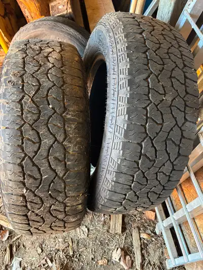Pair of 10ply Goodyear workhorse tires Good tread.