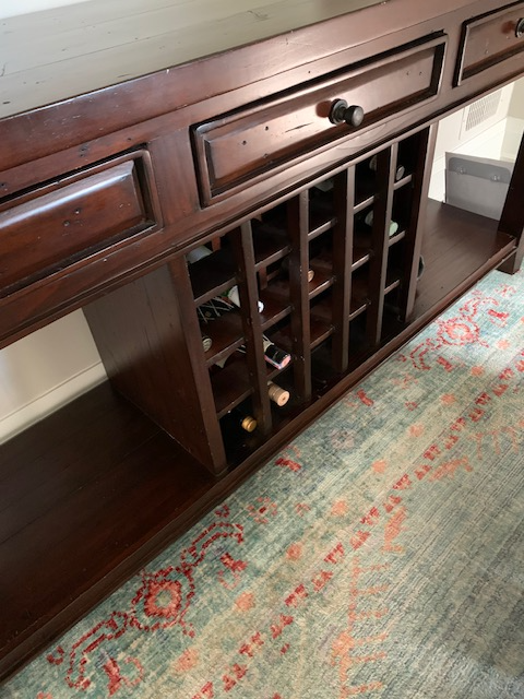 Beautiful Solid Wood Sideboard with Built-In Wine Rack, Like New in Hutches & Display Cabinets in Muskoka - Image 4