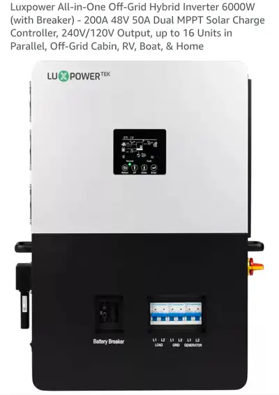 Brand New! LuxPower hybrid solar inverters for sale!, View more