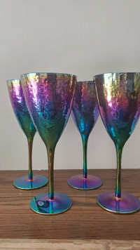 Fancy glass wine glasses
