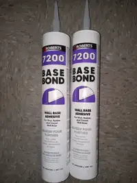 Roberts wall base adhesive for vinyl rubber and carpet