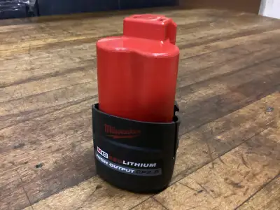 1 - MILWAUKEE M12 HIGH OUTPUT CP 2.5 AH BATTERY, View more