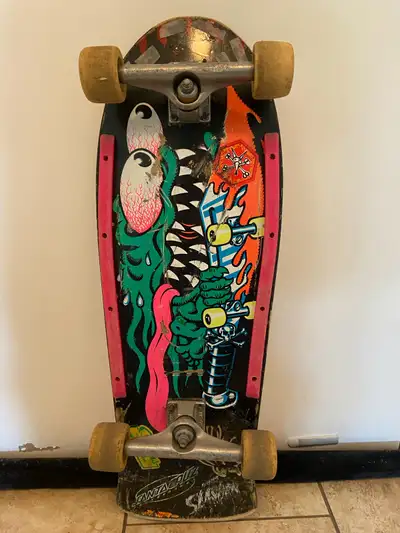 Vintage Santa Cruz Slasher Keith Meek Skateboard 1986 Independen, View more