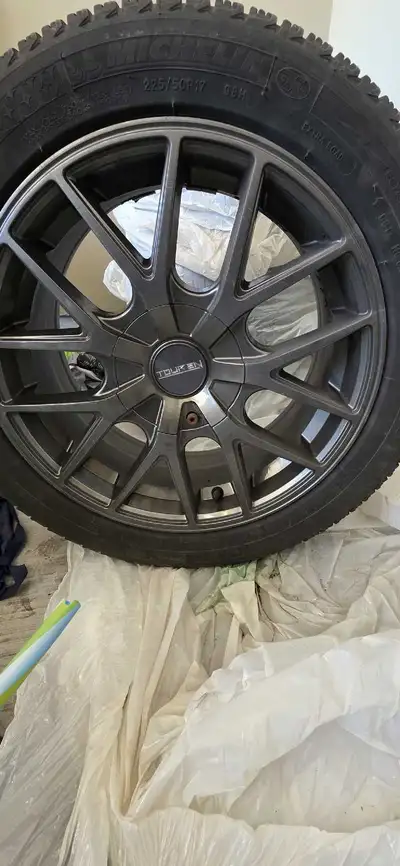 Selling set of 4 Michelin Winter Tires 225/50 R17 on Rims. Used for couple of seasons. Excellent con...