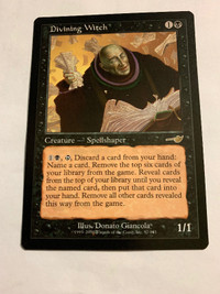 2000 Magic The Gathering Nemesis #57 Divining Witch UNPLYD NM-MT