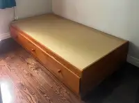 Twin  Platform Bed ($90) with Optional Mattress ($30)