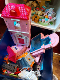 Lego barbie mansion and more