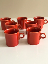 Set of Seven Fiestaware 8oz Coffee/Tea Mugs